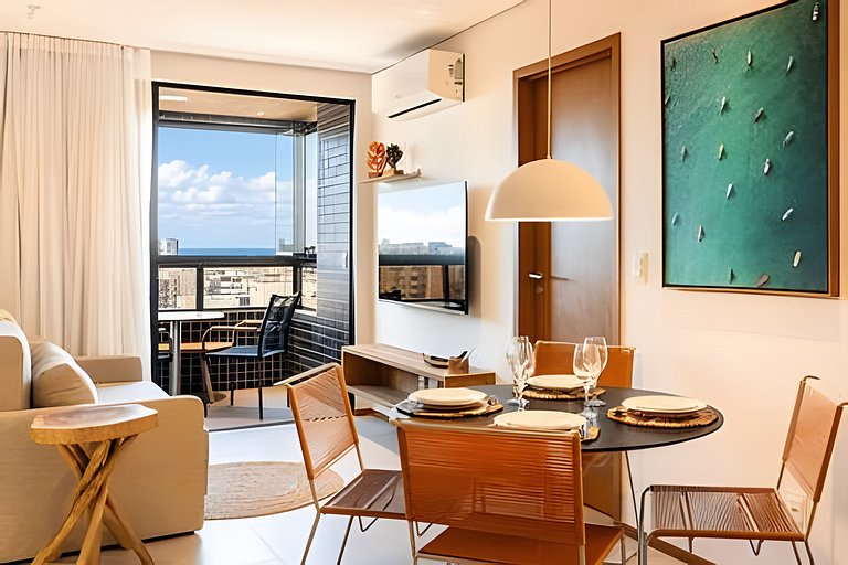 Apartment with a Sea View at Ponta Verde Beach, Maceió