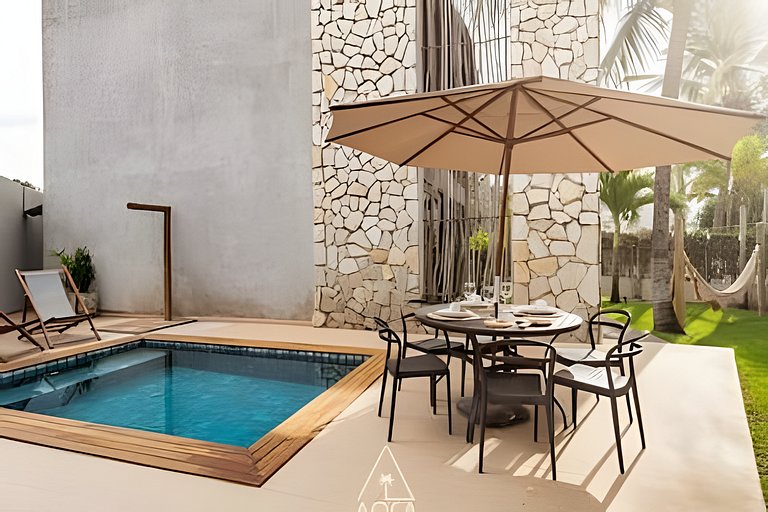 Duplex a 50m do Mar na Praia do Patacho, Milagres