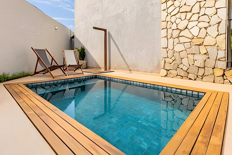 Duplex 50m from the Sea at Patacho Beach, Milagres