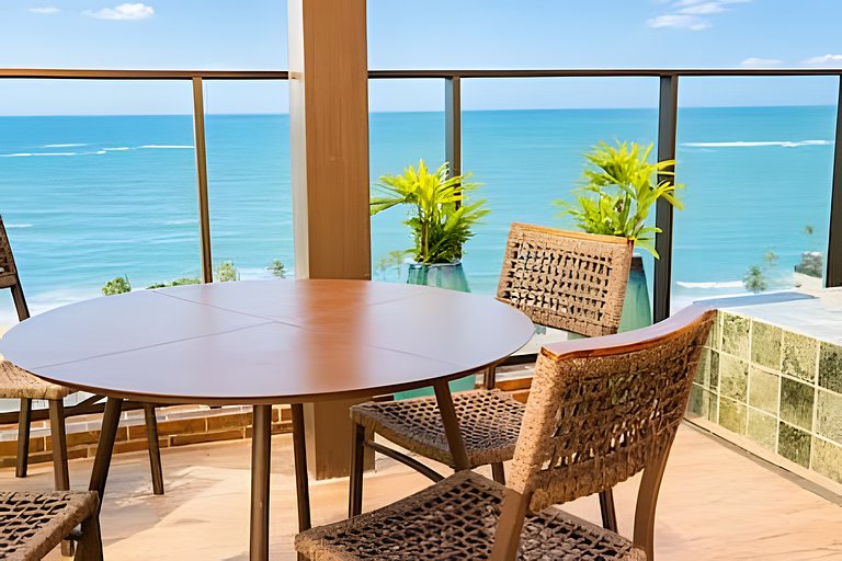 Apto Vista Mar a 200m da Praia de Jatiúca, Maceió
