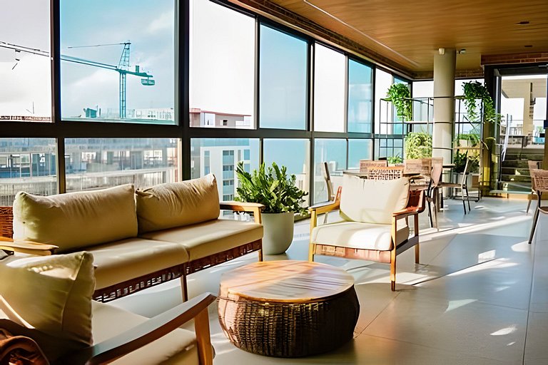 Apto Vista Mar a 200m da Praia de Jatiúca, Maceió