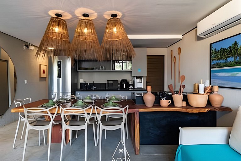 Casa Cajú, Triplex with 4 Suites at Patacho Beach