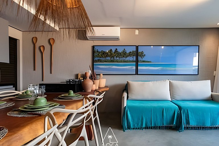 Casa Cajú, Triplex c/ 4 Suítes na Praia do Patacho