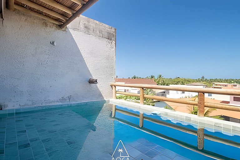 Casa Cajú, Triplex with 4 Suites at Patacho Beach