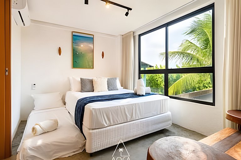 Penthouse 60m from the beach on the Rota dos Milagres