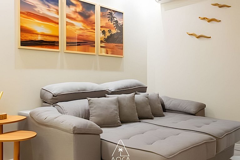 2-bedroom apartment 50m from the beach in Ponta Verde, Macei