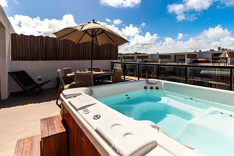 Refúgio no Naay Tatuamunha com Rooftop e Jacuzzi