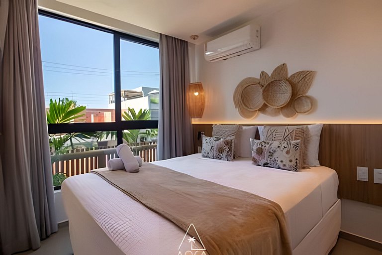 Triplex 80 meters from the sea with a pool and Jacuzzi