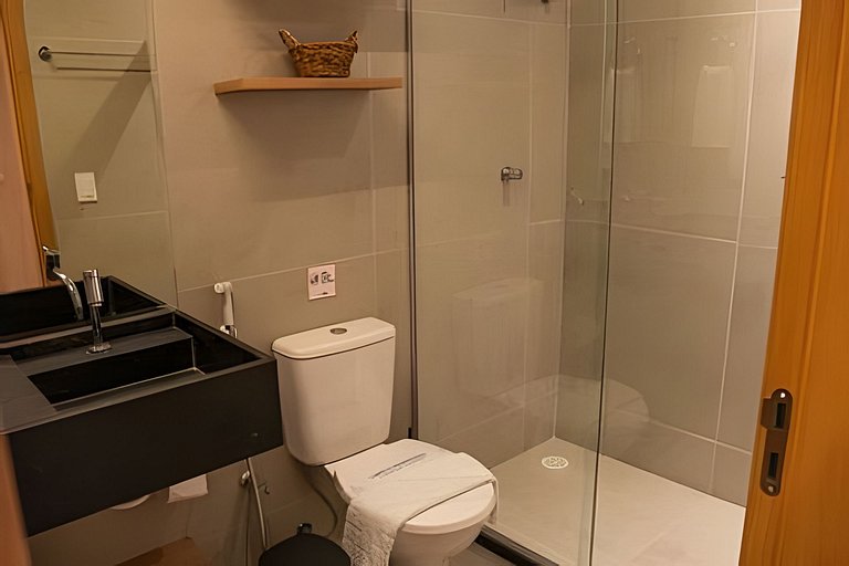Triplex 80 meters from the sea with a pool and Jacuzzi