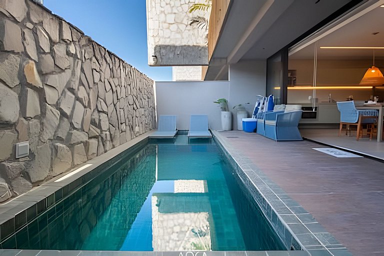 Triplex a 80 metros do Mar com Piscina e Jacuzzi