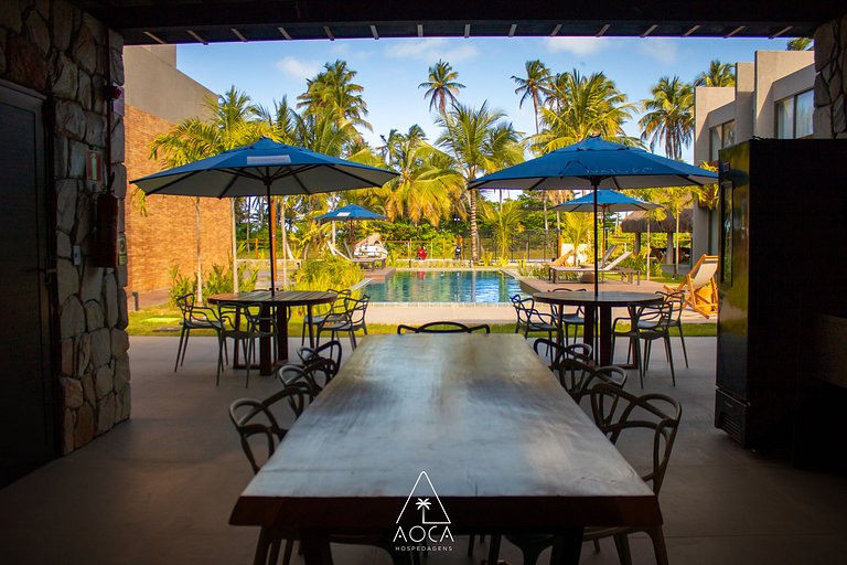 Flat Sollar, 2-Suite Beachfront Property in Japaratinga