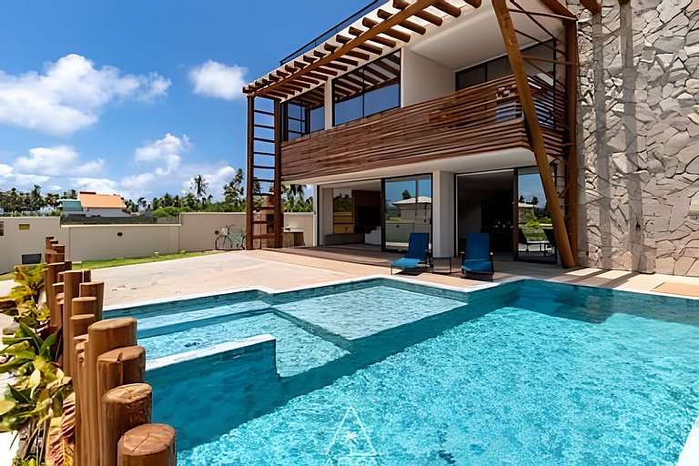 Exclusive House with 5 Suites at Patacho Beach