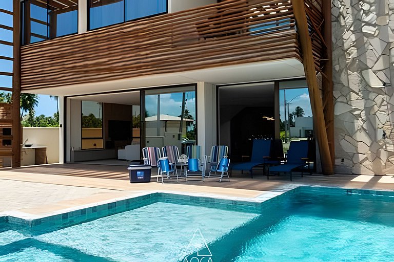 Casa Exclusiva com 5 Suítes na Praia do Patacho