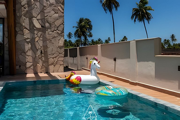 Exclusive House with 5 Suites at Patacho Beach