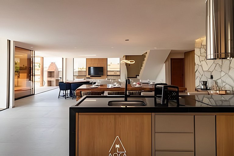 Exclusive House with 5 Suites at Patacho Beach